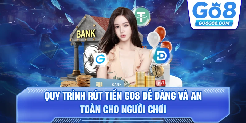 Quy trình rút tiền Go8 dễ dàng và an toàn cho người chơi.